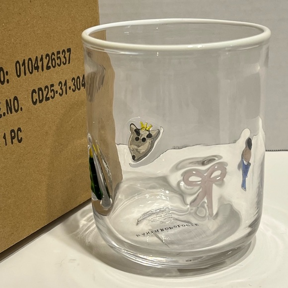 Anthropologie The Festive Icon Juice Glass Christmas Holiday Nutcracker - Picture 4 of 16